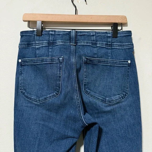 Pilcro Slim 70s High-Rise Crop Flare Jeans Size 28 - Picture 9 of 16